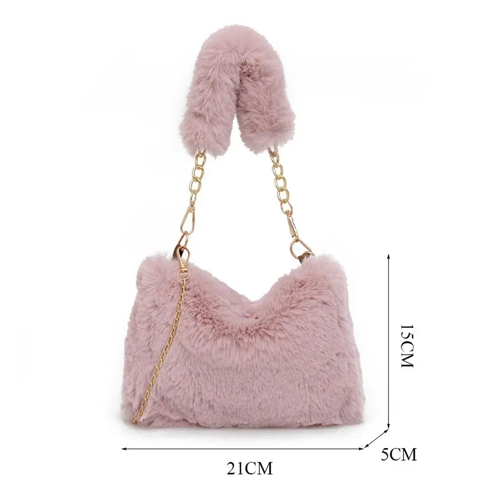 Fluffy Shoulder Bags