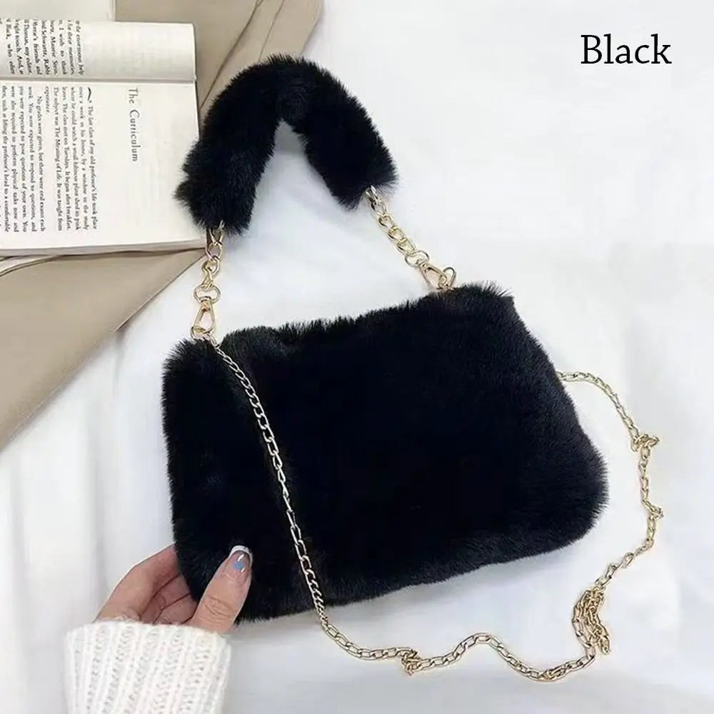 Fluffy Shoulder Bags